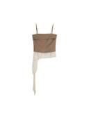 Asymmetric Ruffle Panel Camisole