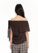 Asymmetric Convertible Tie-Detail Top