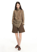 Sheer Tailored Long Shirt