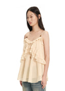 Beaded Ruffle Camisole