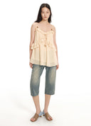 Beaded Ruffle Camisole