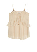Beaded Ruffle Camisole