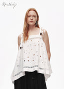 Artist Sculpted Embroidery Cami Top