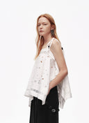 Artist Sculpted Embroidery Cami Top