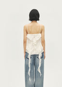Artist Asymmetric Fringe Ribbon Camisole