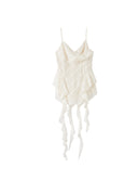 Artist Asymmetric Fringe Ribbon Camisole