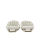 Square-toe woven beaded mule