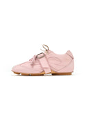 Pink Distressed Dual-Lacing Sneakers