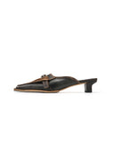 Black Low-Heel Mules