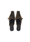 Black Low-Heel Mules