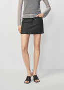 Dark Grey Youthful Preppy Mini Skirt