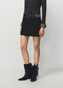 Jupe crayon mini noire classique