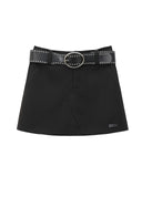 Classic Black Tailored Pencil Mini Skirt