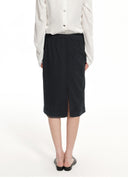 Layered deconstructed pencil skirt