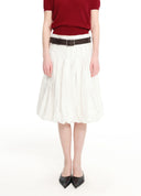 Structured A-line bubble skirt