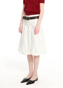 Structured A-line bubble skirt