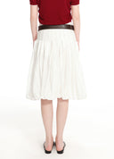 Structured A-line bubble skirt
