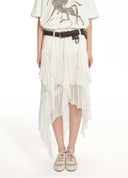 Petal Asymmetric Skirt