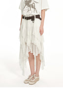 Petal Asymmetric Skirt