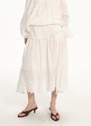 Resort Knit Panel Flow Skirt