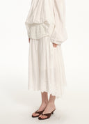 Resort Knit Panel Flow Skirt