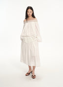 Resort Knit Panel Flow Skirt
