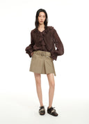 Utility Canvas Midi Skirt