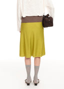Frayed Fishtail Linen Skirt