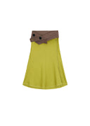 Frayed Fishtail Linen Skirt