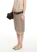 Light-Catching Sequin Skirt