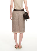 Light-Catching Sequin Skirt