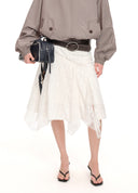 Asymmetric Panel Skirt