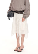 Asymmetric Panel Skirt