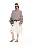 Asymmetric Panel Skirt