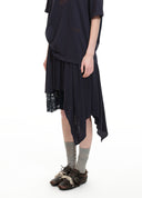 Layered Embroidered Lace Skirt