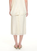 Embroidered Column Skirt