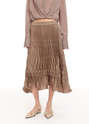 Sculptural Pleated Skirt