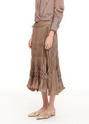Sculptural Pleated Skirt