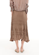 Sculptural Pleated Skirt