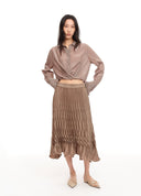 Sculptural Pleated Skirt