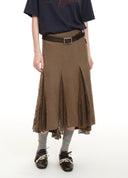 Pleated Lace Skirt
