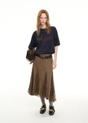 Pleated Lace Skirt