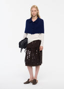Sequin Layered Midi Skirt