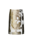 Artist Silver Lotus Satin Skirt