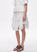 Satin Structured Skirt