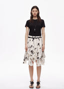Artist Silver Lotus Structured Skirt