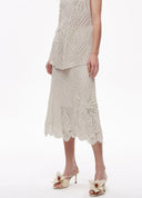 Appliqué Knit Skirt