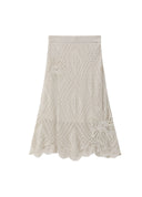 Appliqué Knit Skirt