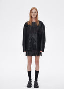 Fringed Pleated Skirt