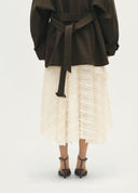 Romantic Ruffled Asymmetric Skirt
